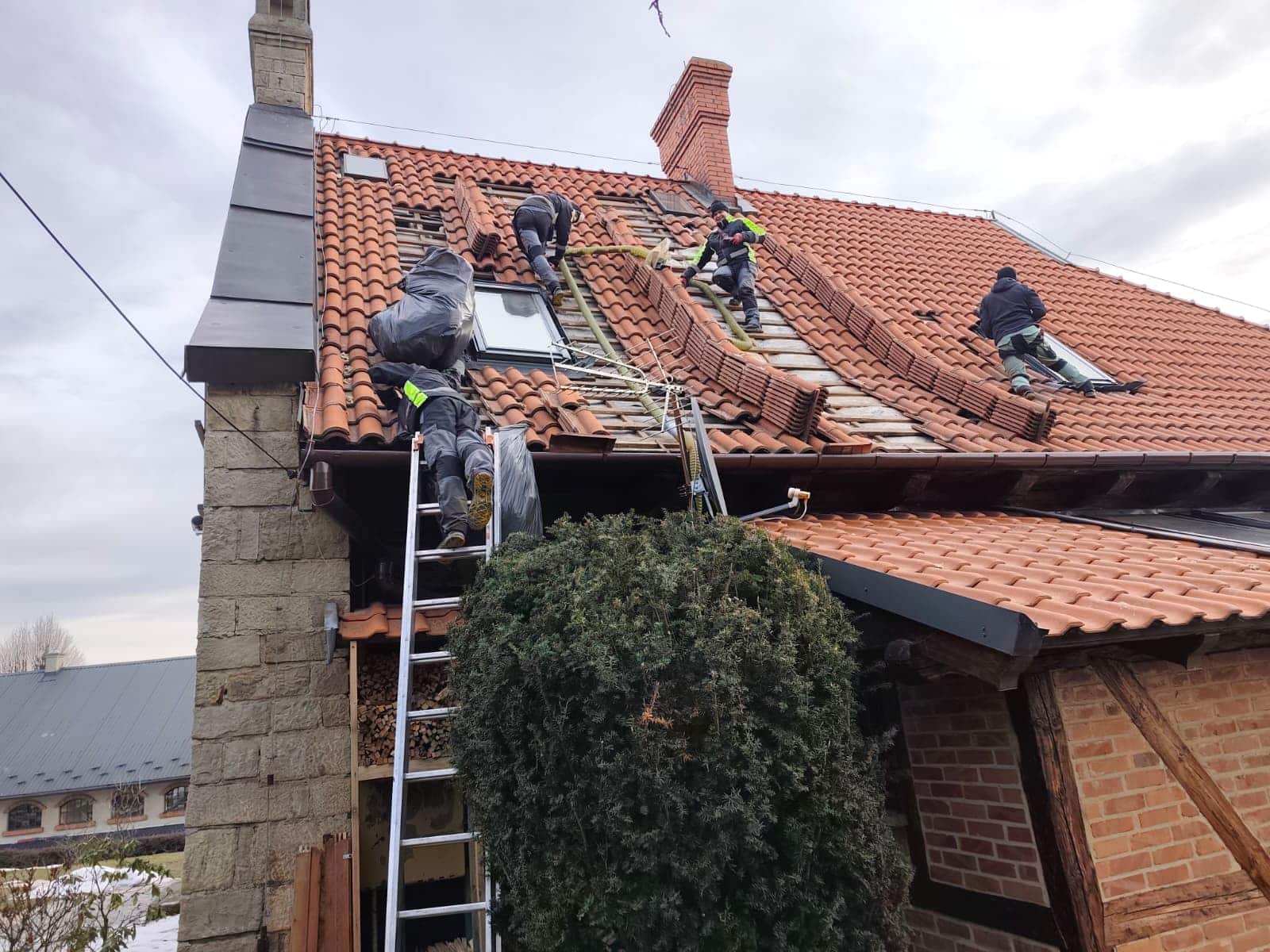 naprawa dachu po kunie